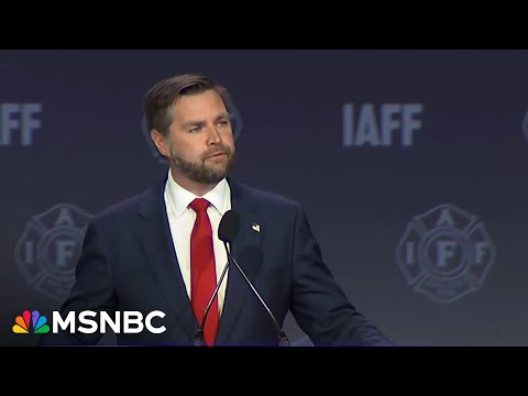 JD Vance booed during speech at firefighters convention