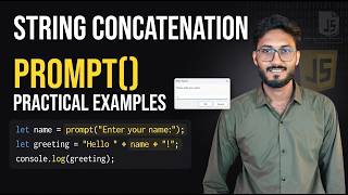 JavaScript Concatenation & Prompt() in Urdu/Hindi | Practical Examples | Class 27 Guide