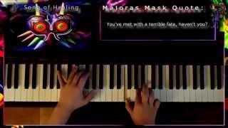 Zelda Majoras Mask 3DS - Song of Healing, Piano chords