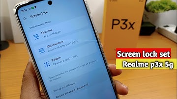 How to set screen lock in realme p3x 5g || Realme p3x 5g me password lock kaise lagaye