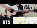 BTS Like Animals Fingerstyle Guitar Cover TAB 