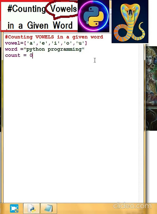 🐍 🐍 #python : Counting Vowels from List#shorts #python #lists #india # ...