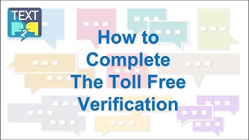 TextP2P: Toll Free Verification