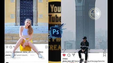 Create 3D Instagram Photo Frame Effect | Photoshop Tutorial.