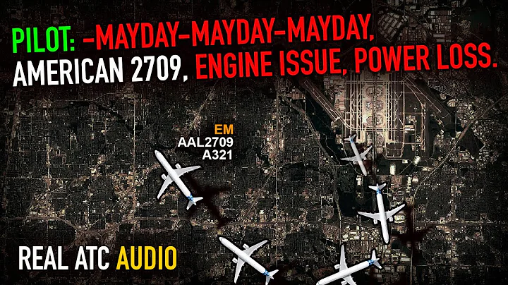 ENGINE POWER LOSS on Initial Climb. American Airbus A321. REAL ATC