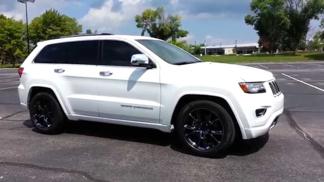 2014 Jeep Grand Cherokee Overland w/SRT Vapor 20's - YouTube