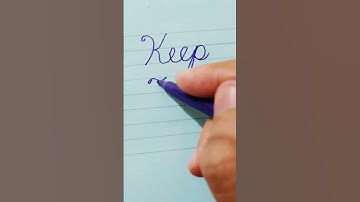 Keep The Faith | English Cursive Writing | How To Write Basic Cursive | Inspirational