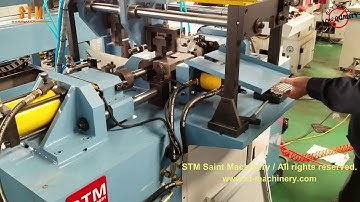 Auto loading end forming machine double head swaging for oil tubes