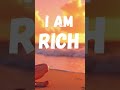I AM RICH powerful afformation song. #abundance #rich #richlifestyle #moneyloves #moneymindset #life