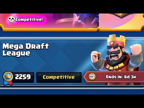 Top 20 Mega Draft League Push! - Clash Royale