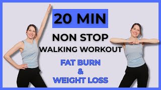 20 MINUTE WALKING FAT BURN WORKOUT / Dancy / Beginner Friendly / Super Fun