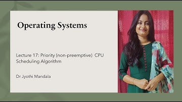 Operating Systems: Lecture #17: Priority (Non- Preemptive) CPU Scheduling