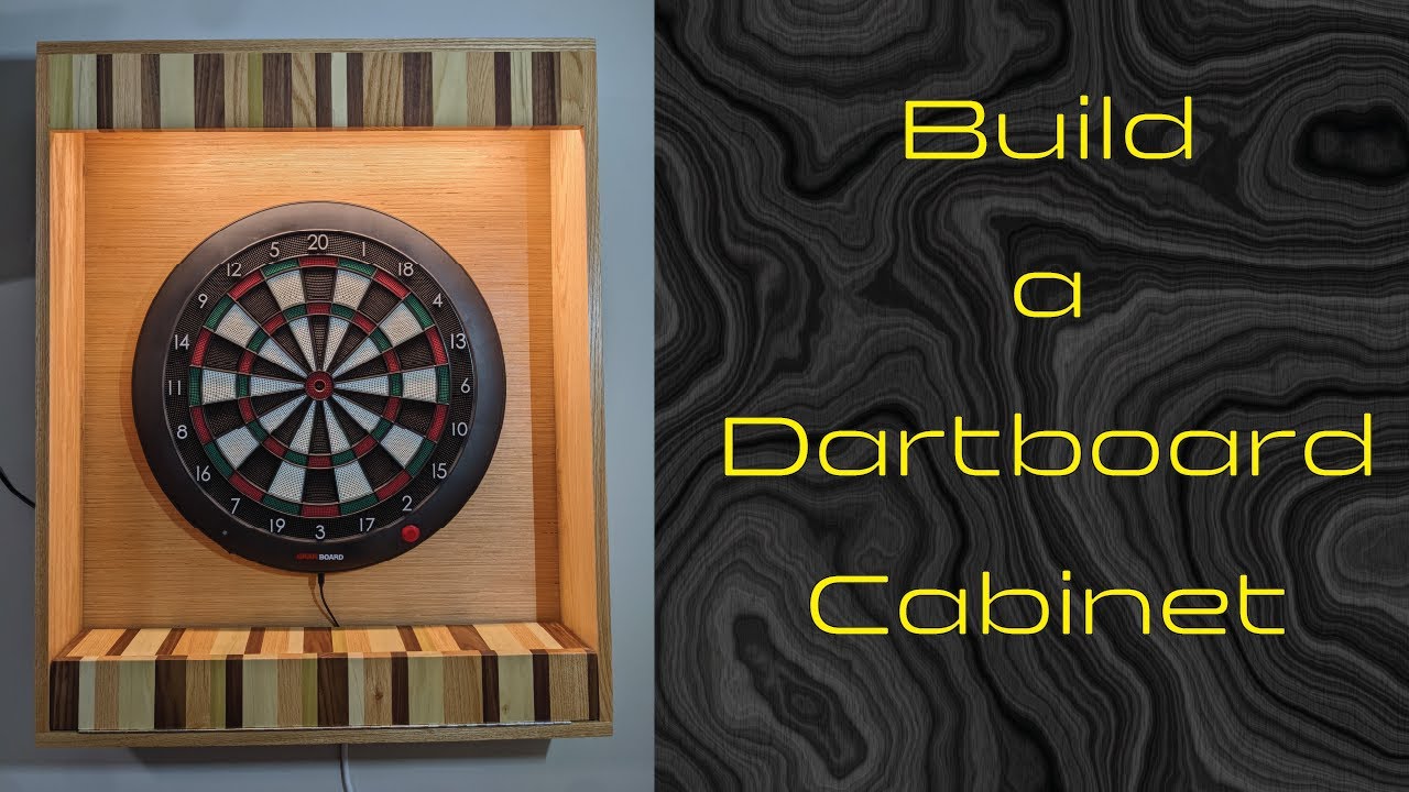 Well I figured this would be a good place to post my first go at making a  clean dartboard cabinet with my Gran Board Dash. I have the Apple TV in the