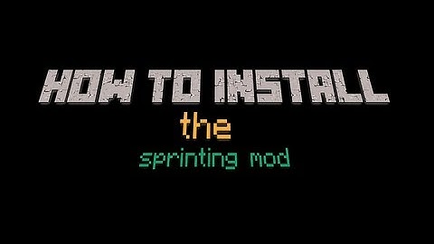 How to install the sprinting mod on minecraft pe