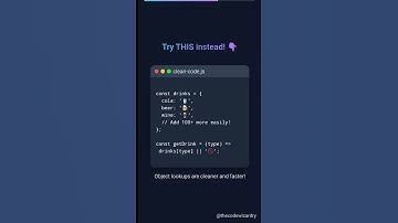 🚫 Stop Writing Messy Switch Statements! 🚫 #javascript #webdev #coding #programming #100daysofcode