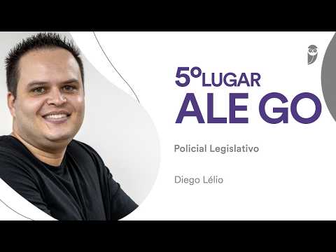 Concurso ALEGO: Diego Lélio - 5º lugar - Policial Legislativo