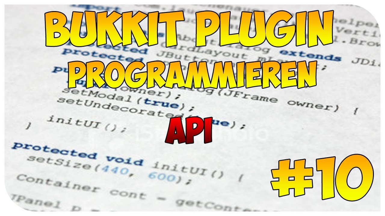 Bukkit Plugin Programmieren #010 [API] - YouTube