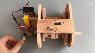 DIY 2 speed gearbox from plywood