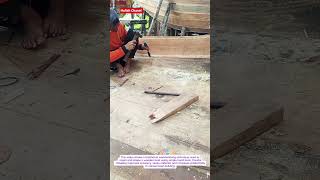 Traditional Wooden Boat Repair | Skilled Hand Tool Woodworking Process