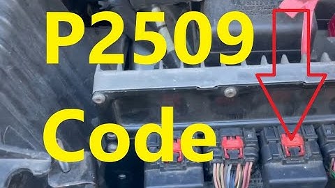 Causes and Fixes P2509 Code: ECM/PCM Power Input Signal Intermittent