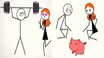 Draw Brain: Girl Story - Funny Stickman Puzzle Game - Level 1 - 90 ANSWERS Gameplay Walkthrough HD