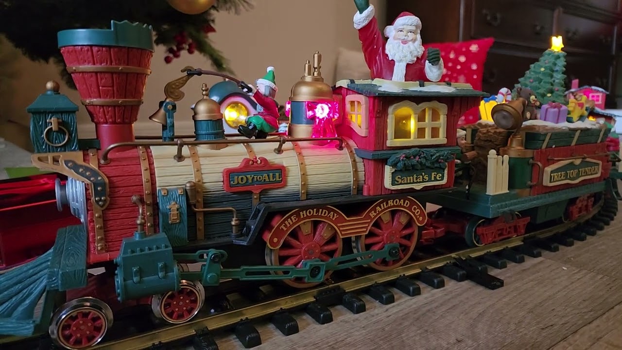 クリスマス The Holiday Express Animated Train Set Holiday Express Animated Train Set edition 385 with Rear Passenger