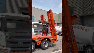 .High-quality lowbed trailer for heavy machinery transport. #b2b #trailer