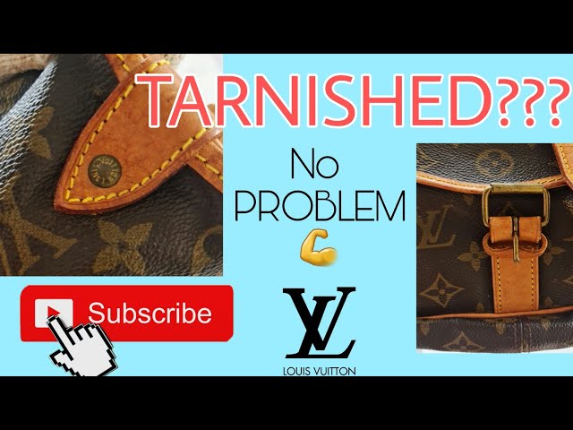 HOW TO CLEAN YOUR LOUIS VUITTON & OTHER BAGS AT HOME ( Leather & Tarnished  Hardware ) 