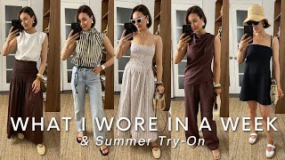 What I Wore In A Week Summer Try-On
