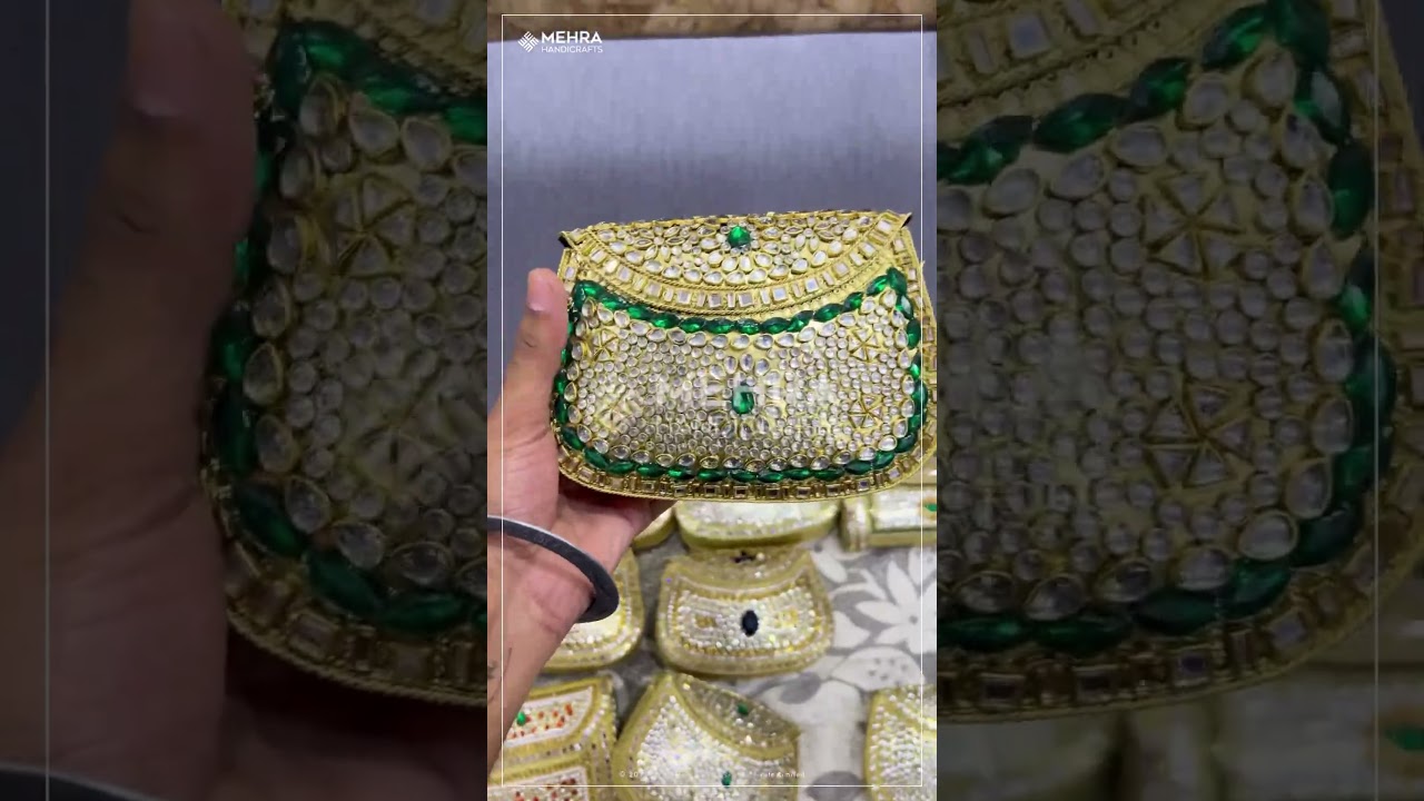 Kundan Clutches ♥️#kundanclutch #handmade #kundan #clutches #madeinindia