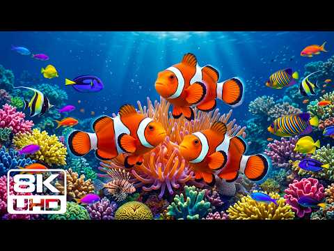 TROPICAL OCEAN 8K ULTRA HD – Colorful Fish & Mesmerizing Underwater Life for Relaxing Deep Sleep
