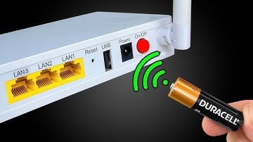 No Internet Needed! Put the Battery in the WIFI Router and Enjoy