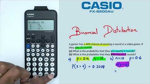 Binomial Distribution on a Casio FX-8200 AU | Part 1