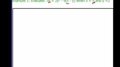 Evaluating Expressions PreAlgebra
