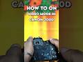 HOW TO ON VIDEO MODE IN CANON 200D | Beginner's Guide.