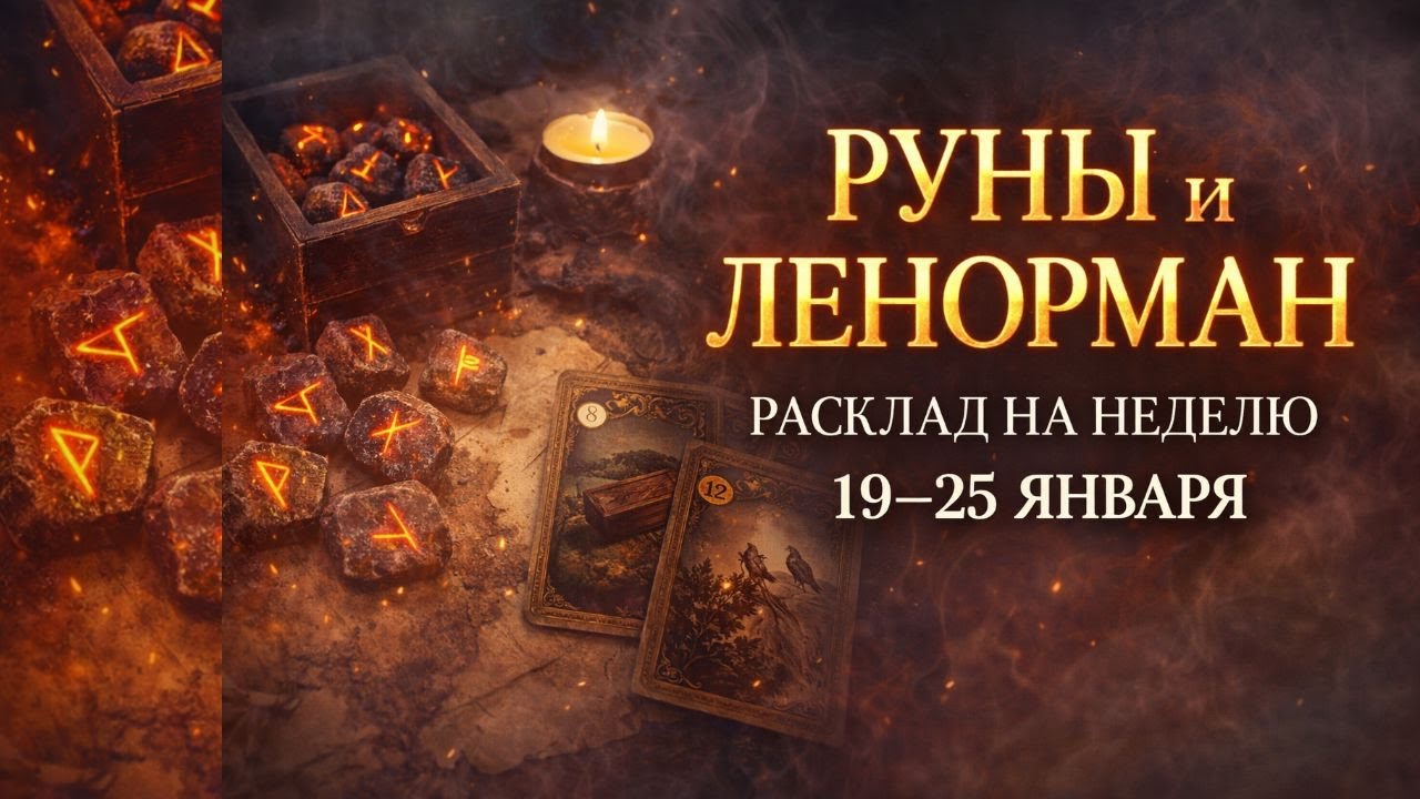 19 - 25 ЯНВАРЯ 💯 ТОЧНЫЙ РАСКЛАД НА НЕДЕЛЮ  ♈♉♊♋♌♍♎♏♐♑♒♓ РУНЫ И ЛЕНОРМАН ПРОГНОЗ