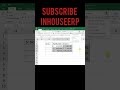 Number Section under Home Tab in Excel || #msexcel #excel #exceltutorial #number #inhouseerp #viral