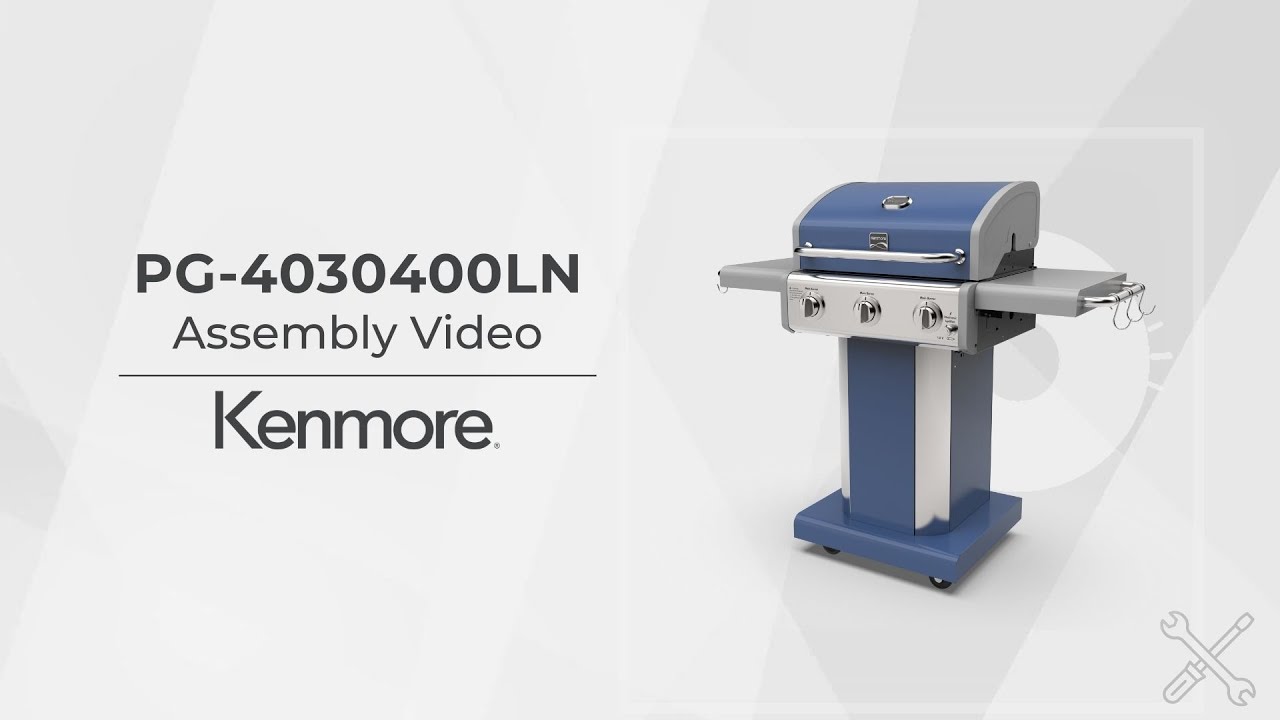 How to Assemble the Kenmore 3-Burner Gas Grill  PG-4030400LN | Assembly & Installation Video