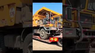 Chinese Giant Old Truck Unloading Skills | Heavy Equipment Action