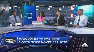The Dow jumps 300 points as stocks post third day of gains