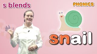 Phonics Step 4 | Lesson 2 s-blends (sl, sm, sn, sw) | 4 Step Phonics