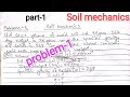 Soil mechanics NUMERICAL || problem -1 ||part-1