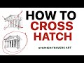 How to cross hatch  the best cross hatching tip
