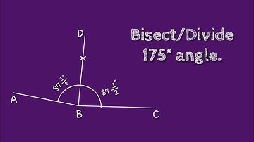 How to Bisect/Divide 175° angle. @SHSIRCLASSES.