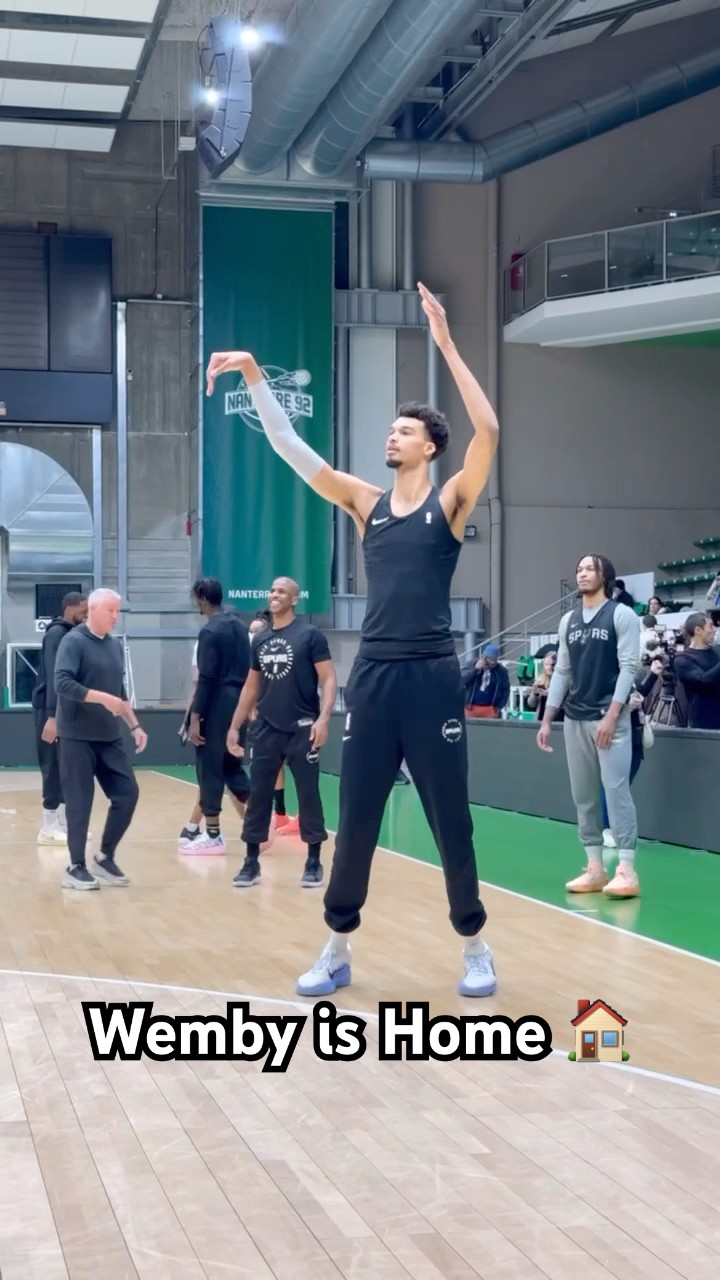 Wemby’s first practice back home in Paris
