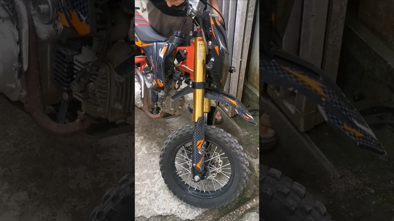 motor mini trail 50cc tes knalpot