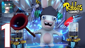Rabbids Coding - Gameplay Walkthrough Part 1 -  Levels 1-5 Tutorial (iOS, Android)