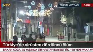 İstanbul Taksimde Ntv Korona Şöphesiyle 3 Genç Köpek Canlı Yanında Kovaladı.
