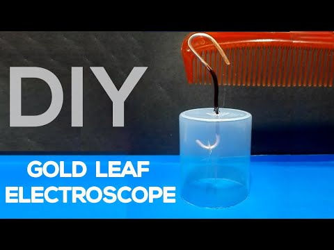 गोल्ड लीफ इलेक्ट्रोस्कोप कैसे बनाएं | DIY विज्ञान परियोजना