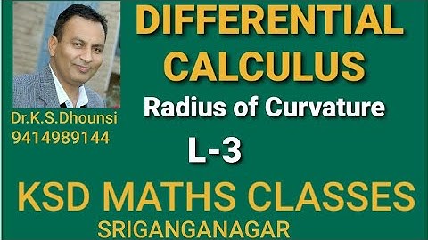 ll Curvature ll Differential Calculus ll L-3 ll